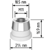 Керамический держатель сопла D21,4 (M11) для Raytools  арт.120515092A - st-e.info - Саратов