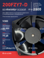 Вентилятор  200FZY7-D  - st-e.info - Саратов