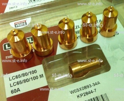 Сопло контактное для плазмотрона LC65/80/100 60A арт. W03X0893-34A - st-e.info - Саратов